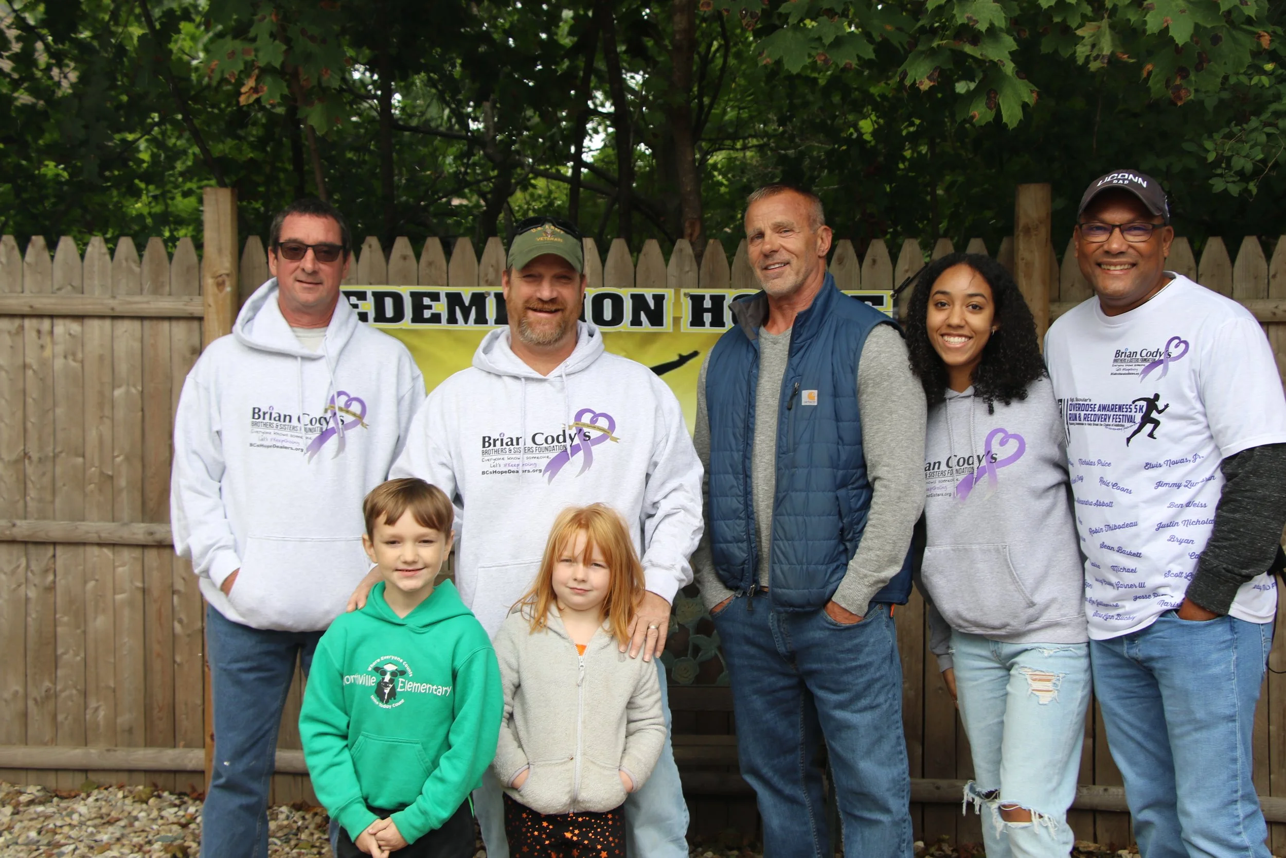 Redemption House guests at a recovery retreat