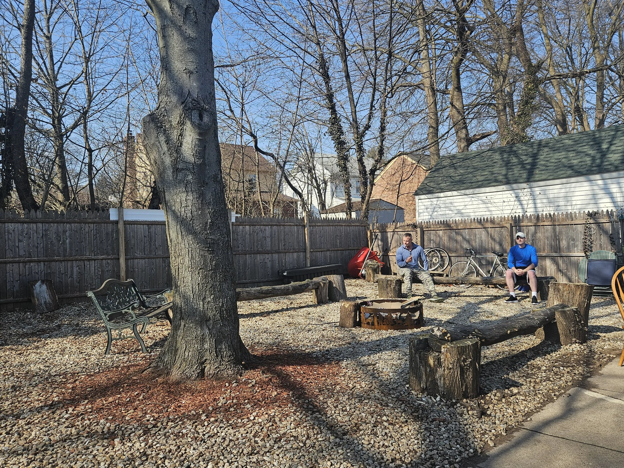 Redemption House backyard